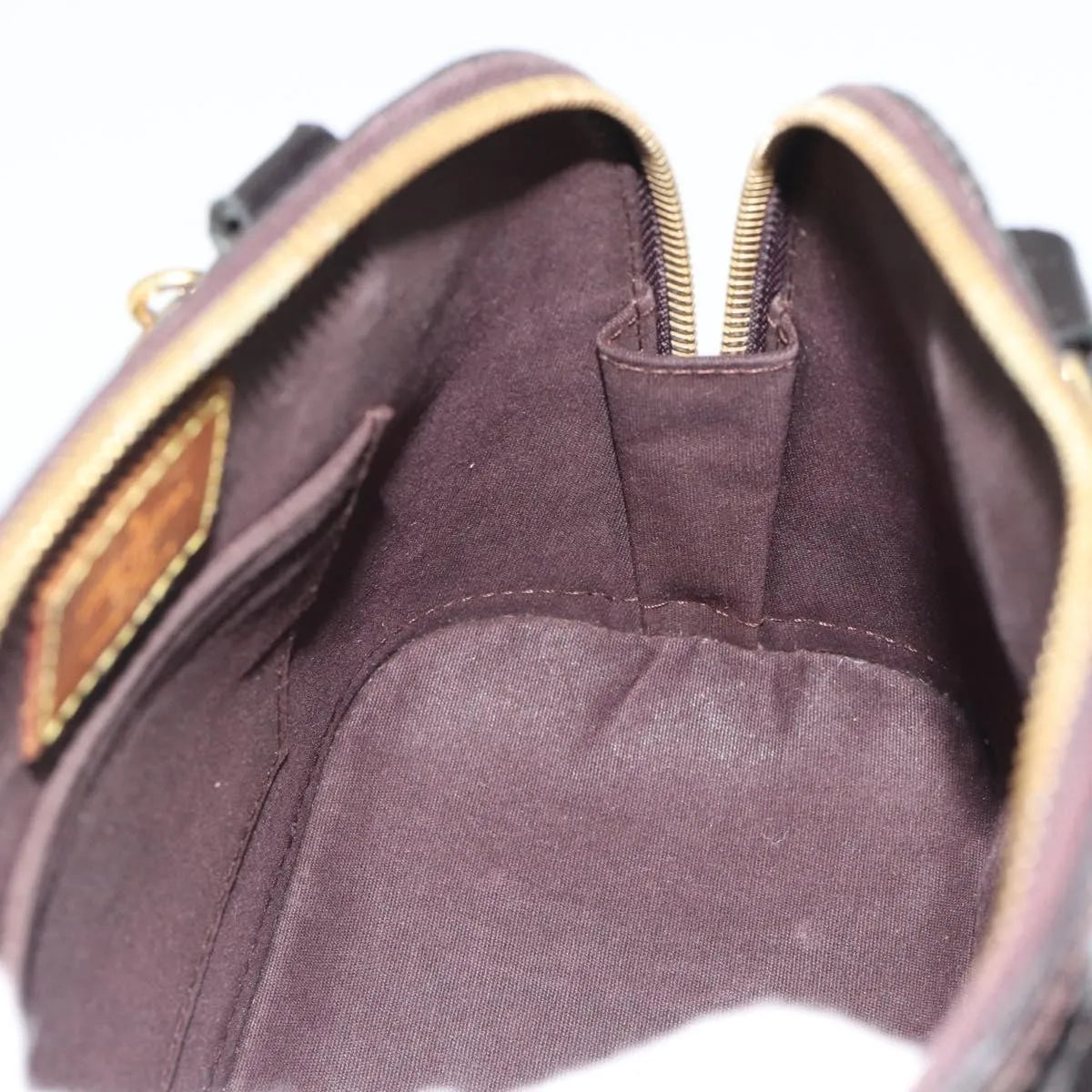 Louis Vuitton Alma Patent Leather Brown Patent_Leather Handbag (Pre-Owned)