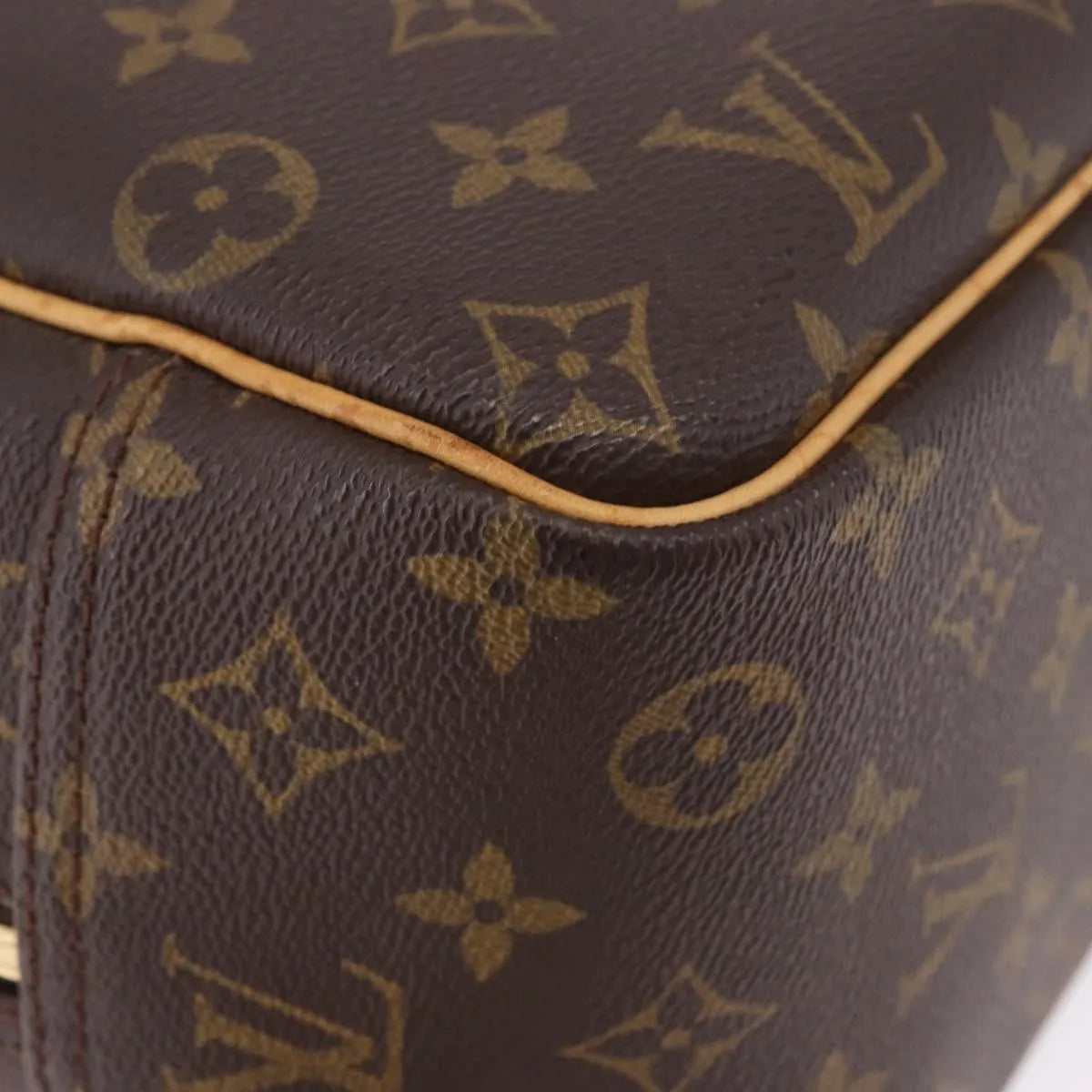 Louis Vuitton Deauville Monogram Brown Canvas Handbag (Pre-Owned)
