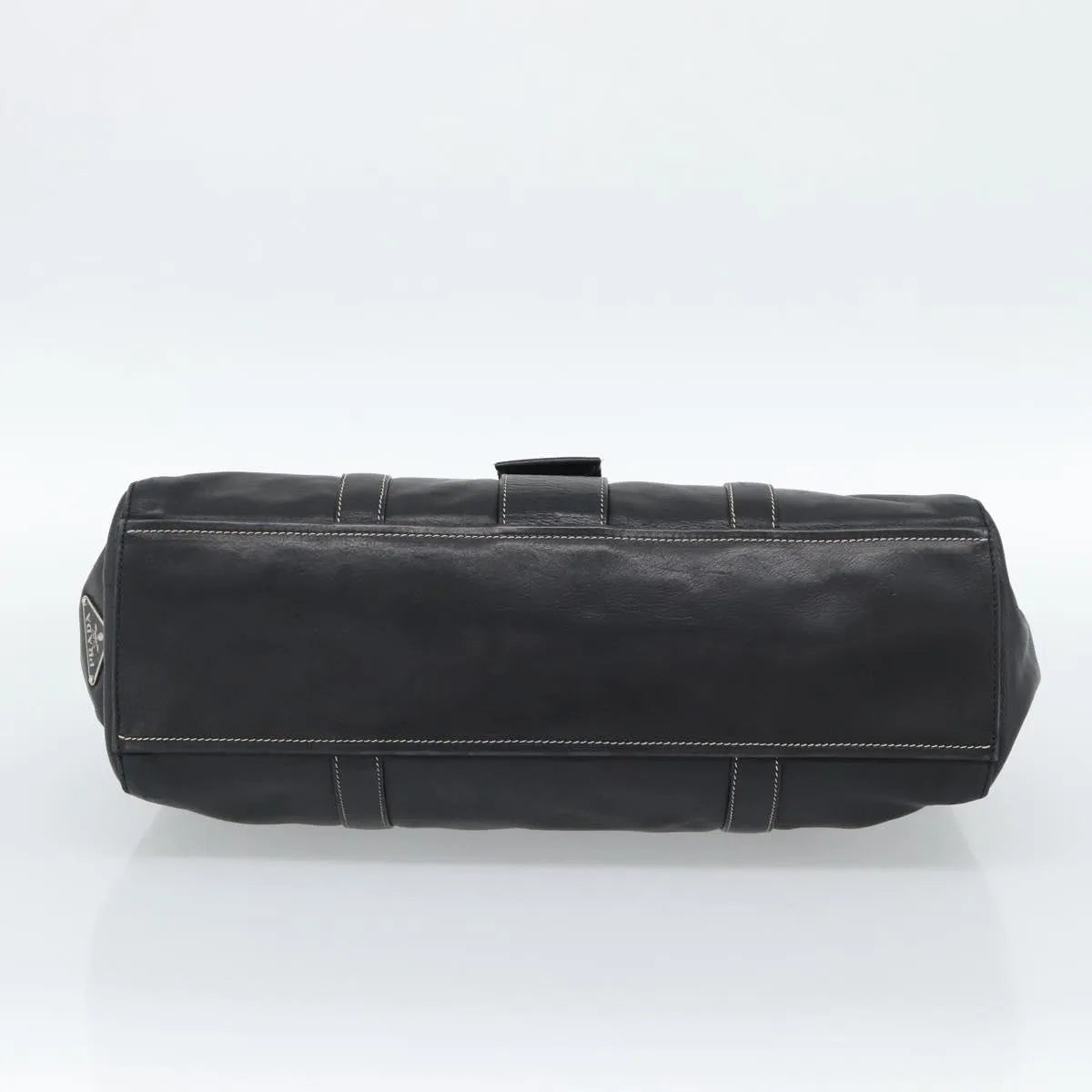 Prada Convertible Shopping Tote Saffiano Leather Saffiano Leather Black Leather Tote Bag Bag (Pre-Owned)