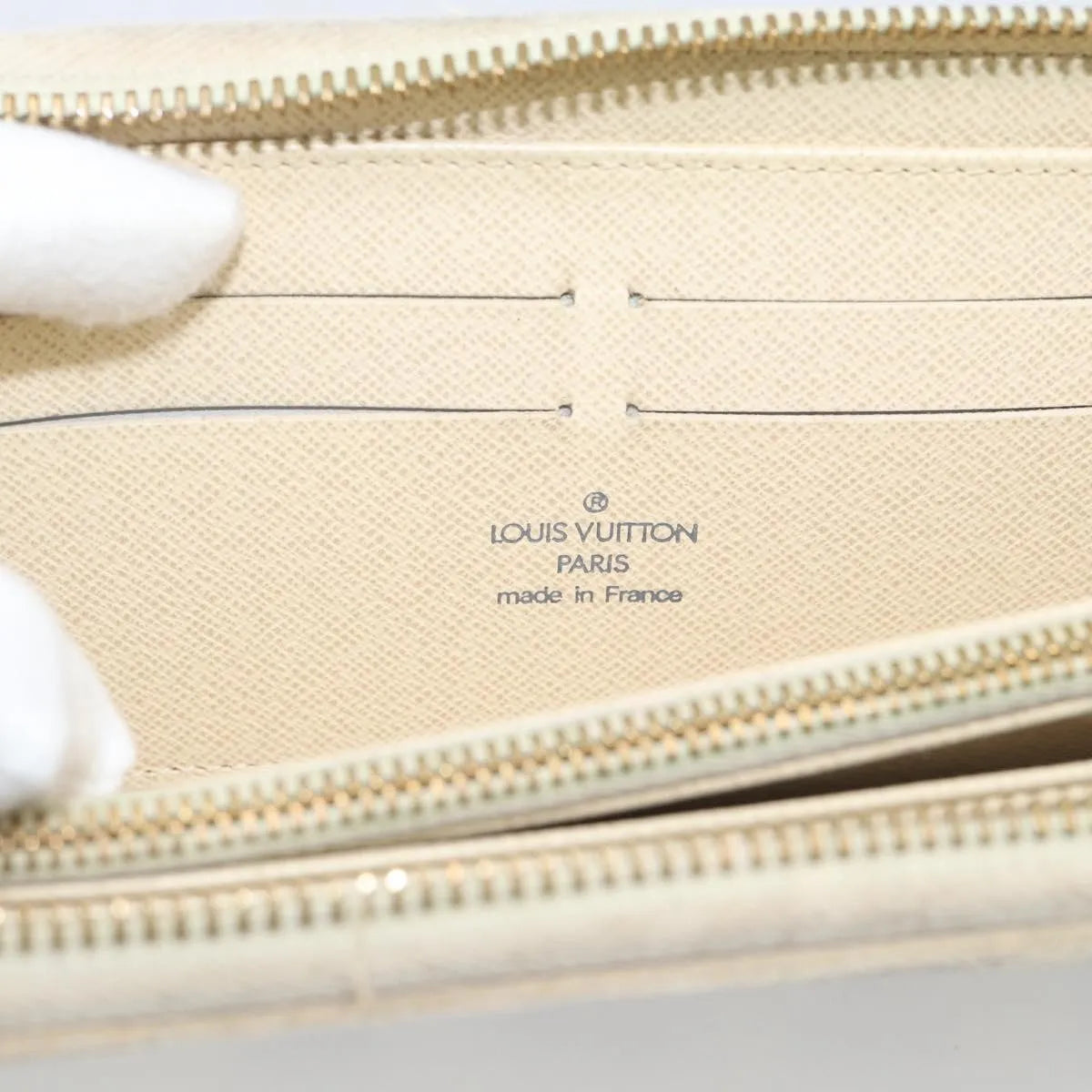 Louis Vuitton Zippy Organizer Damier Ebene Beige Canvas Wallets Accessory (Pre-Owned)