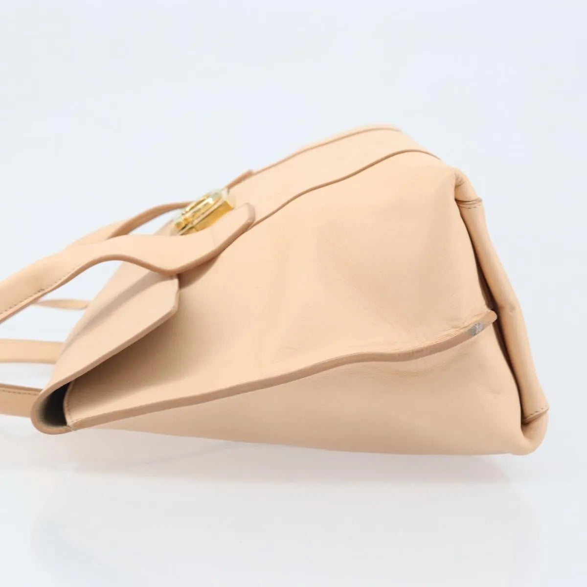 Salvatore Ferragamo Sookie Satchel Leather Pink Leather Handbag (Pre-Owned)