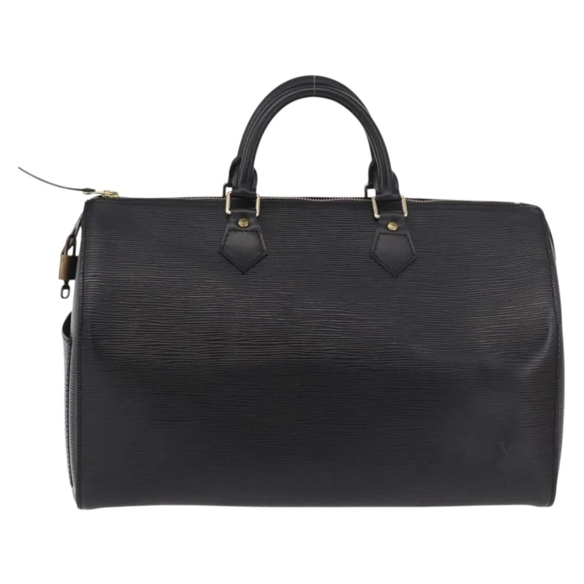 Louis Vuitton Speedy Epi Leather Black Leather Handbag (Pre-Owned)
