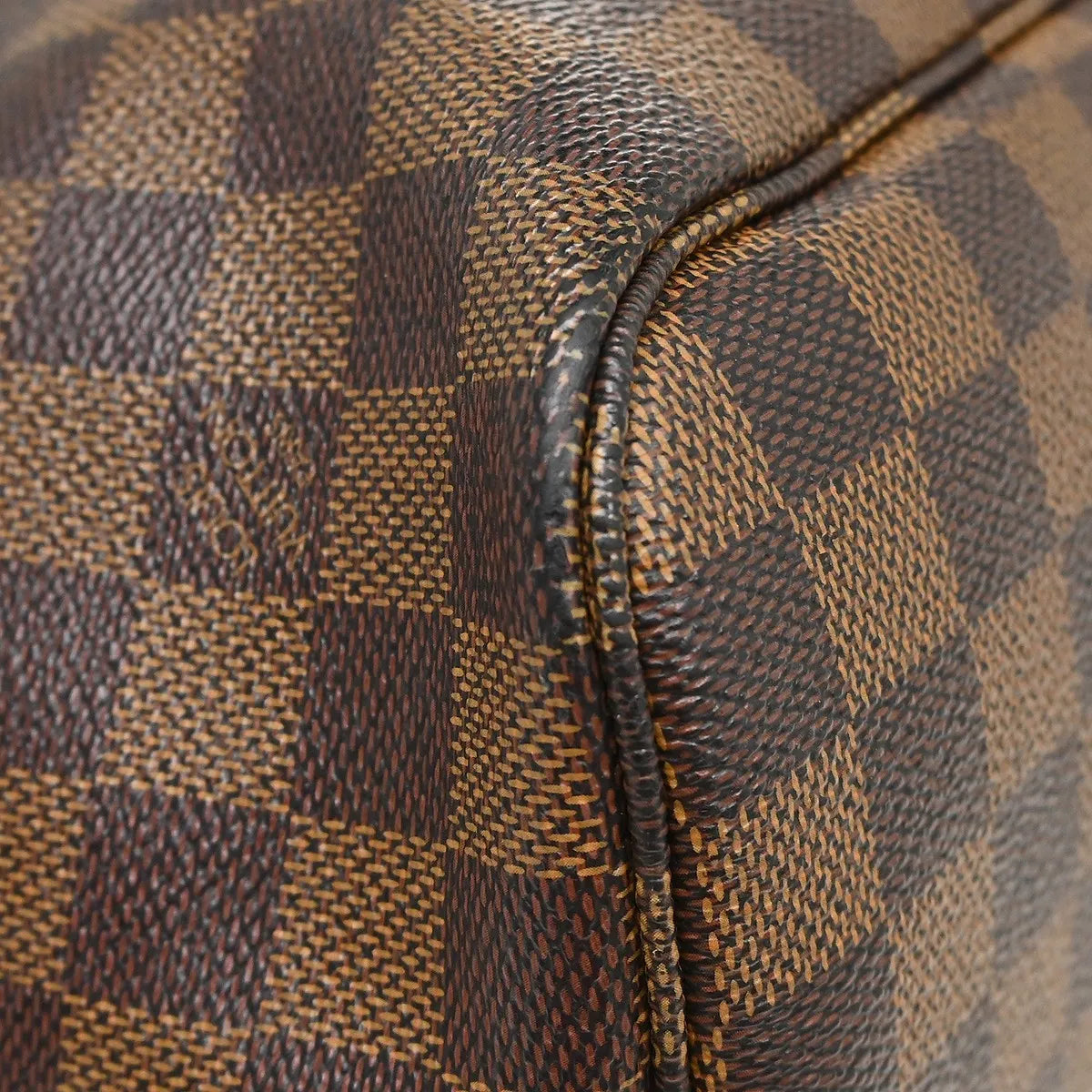 Louis Vuitton Neverfull Damier Brown Canvas Tote Bag Bag (Pre-Owned)