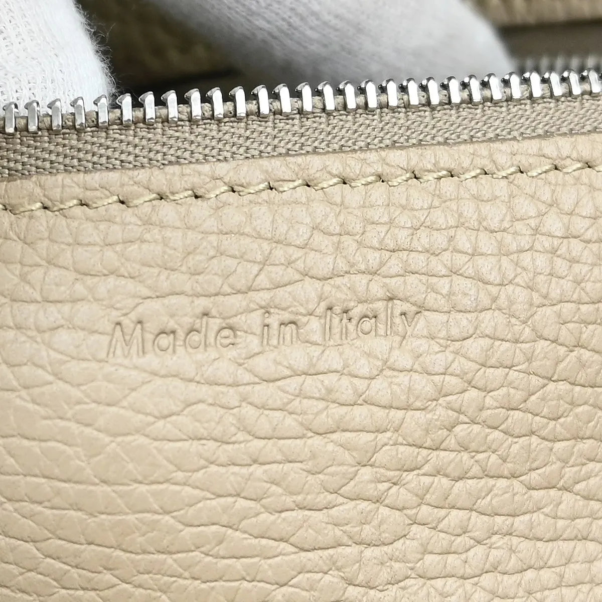 Celine Big Grained Calfskin Gray Leather Handbag (Pre-Owned)