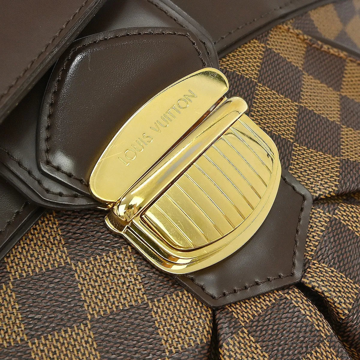 Louis Vuitton Sistina Damier Brown Canvas Handbag (Pre-Owned)
