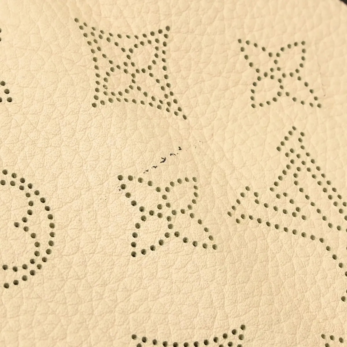 Louis Vuitton Hina Mahina Leather Beige Leather Tote Bag Bag (Pre-Owned)