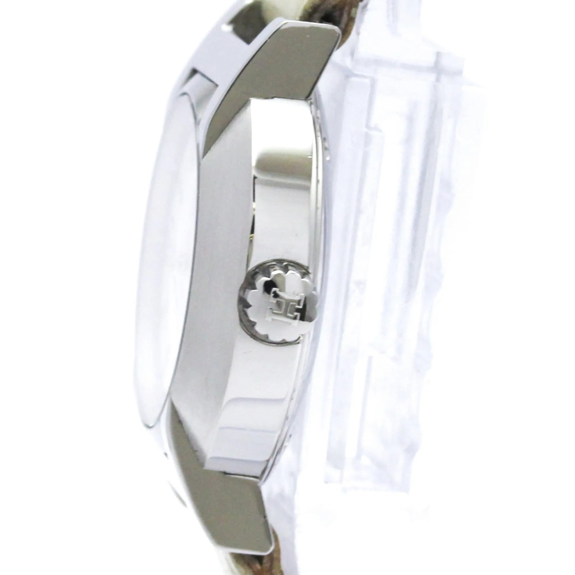 Hermes Nomade Quartz Watch Stainless Steel And Leather Watch (Pre-Owned)