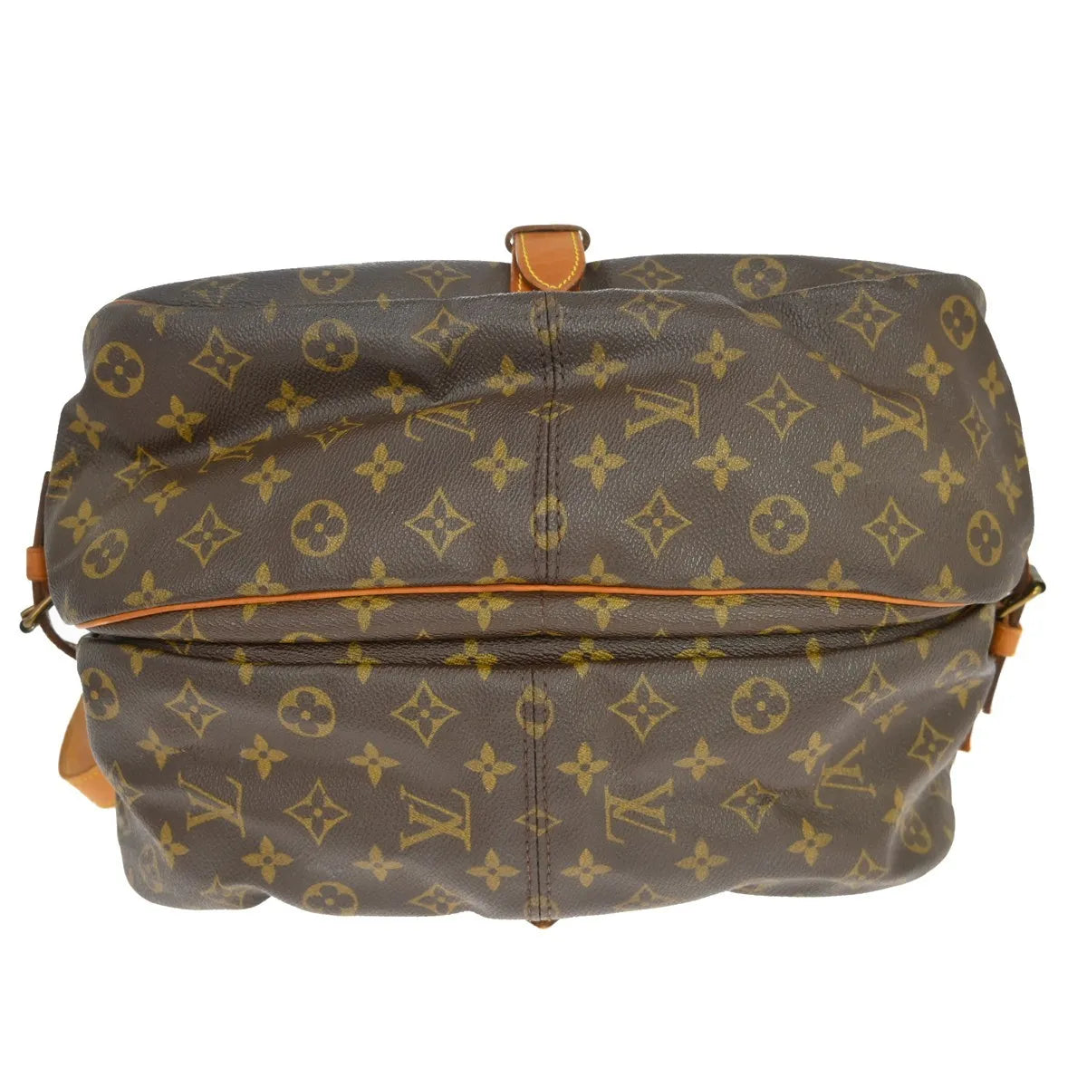 Louis Vuitton Saumur Monogram Canvas Brown Canvas Shoulder Bag Bag (Pre-Owned)