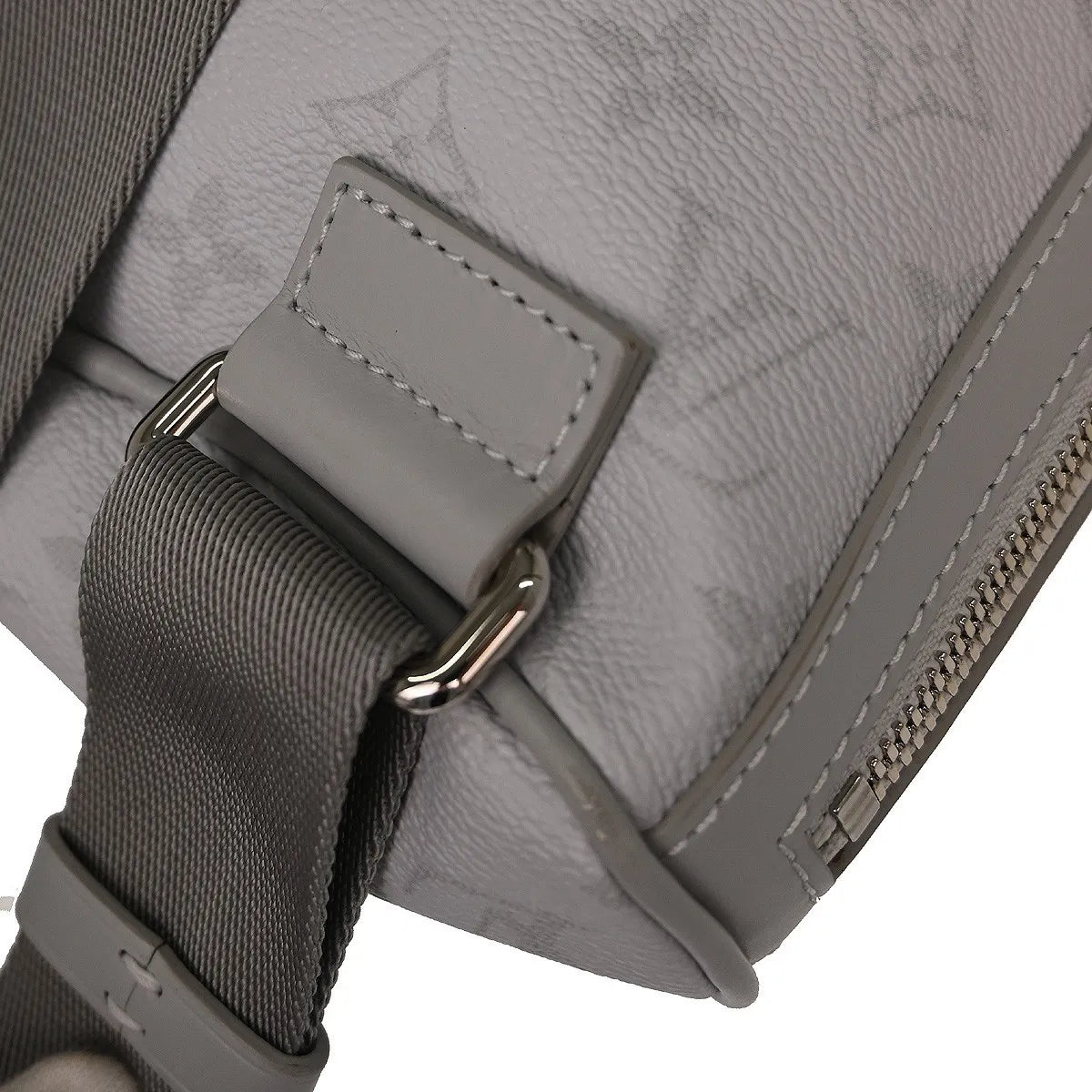 Louis Vuitton Chalk Sling Limited Edition Logo Story Monogram Canvas Gray Canvas Shoulder Bag Bag (Pre-Owned)