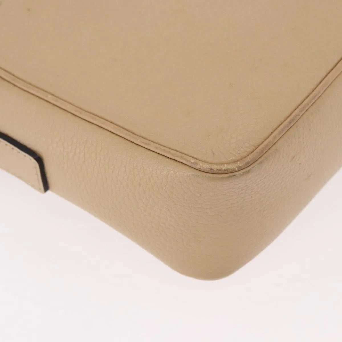Celine Vintage Leather Beige Leather Shoulder Bag Bag (Pre-Owned)