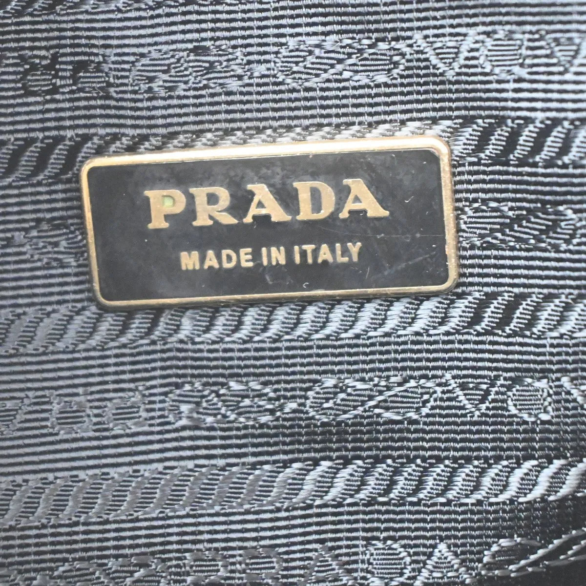 Prada Vintage Tessuto Black Nylon Handbag (Pre-Owned)