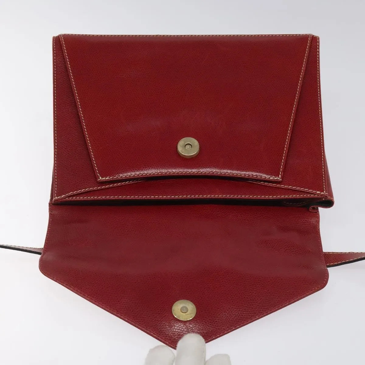 Salvatore Ferragamo Vintage Leather Red Leather Shoulder Bag Bag (Pre-Owned)