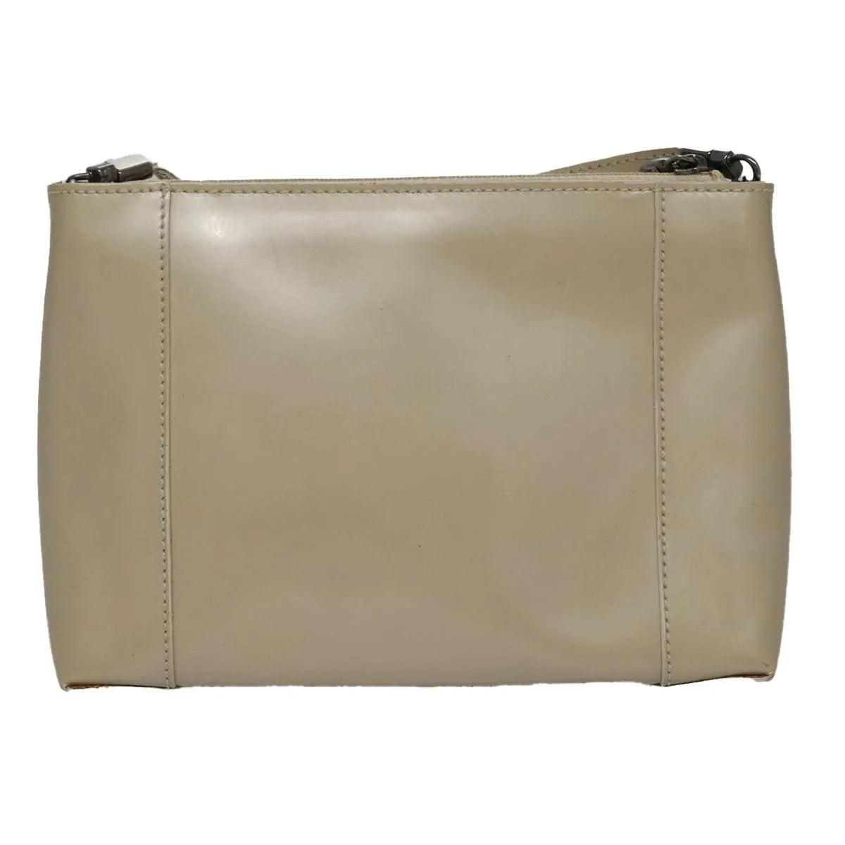 Christian Dior Shoulder Patent Leather Beige Patent_Leather Shoulder Bag Bag (Pre-Owned)