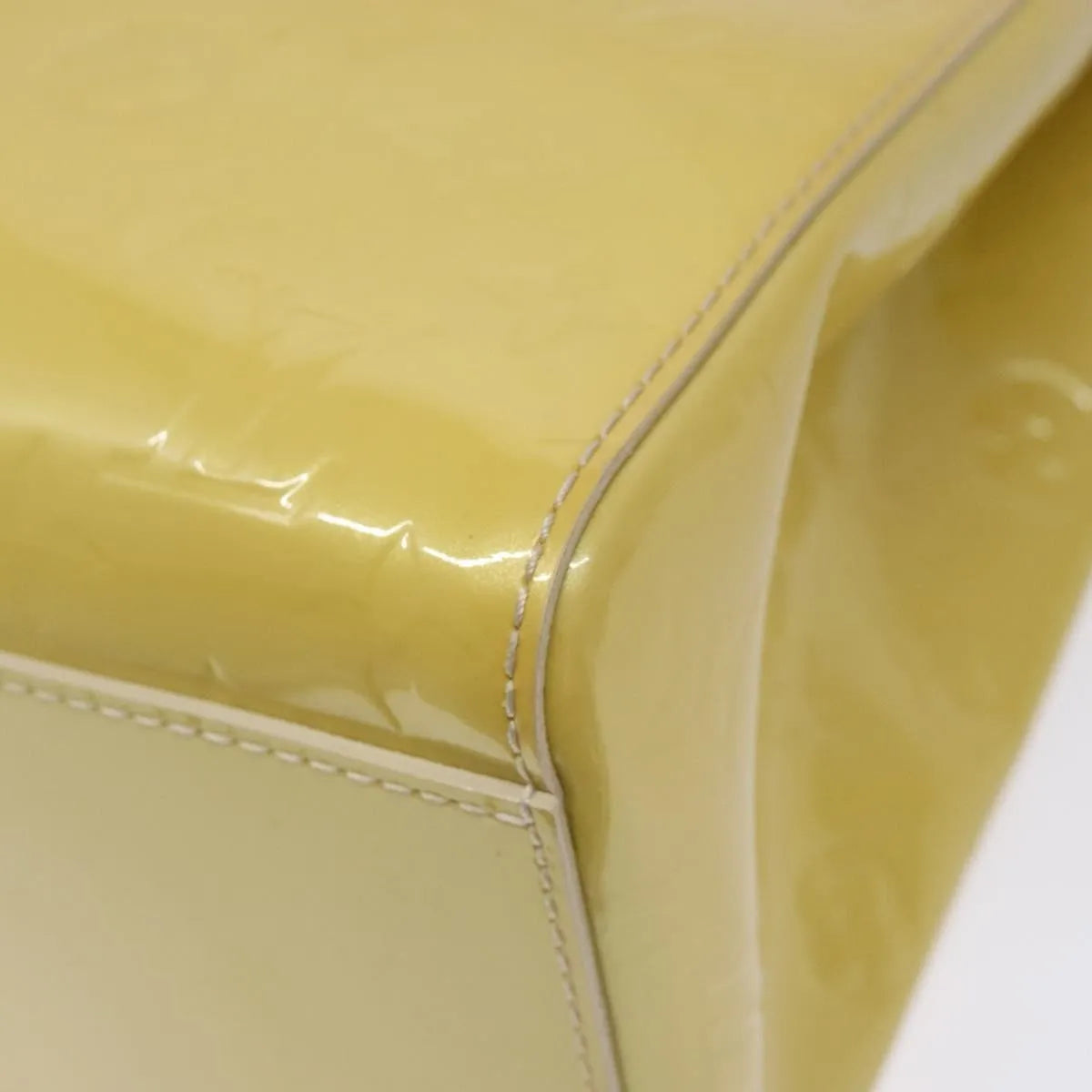 Louis Vuitton Catalina Monogram Vernis Yellow Patent_Leather Tote Bag Bag (Pre-Owned)