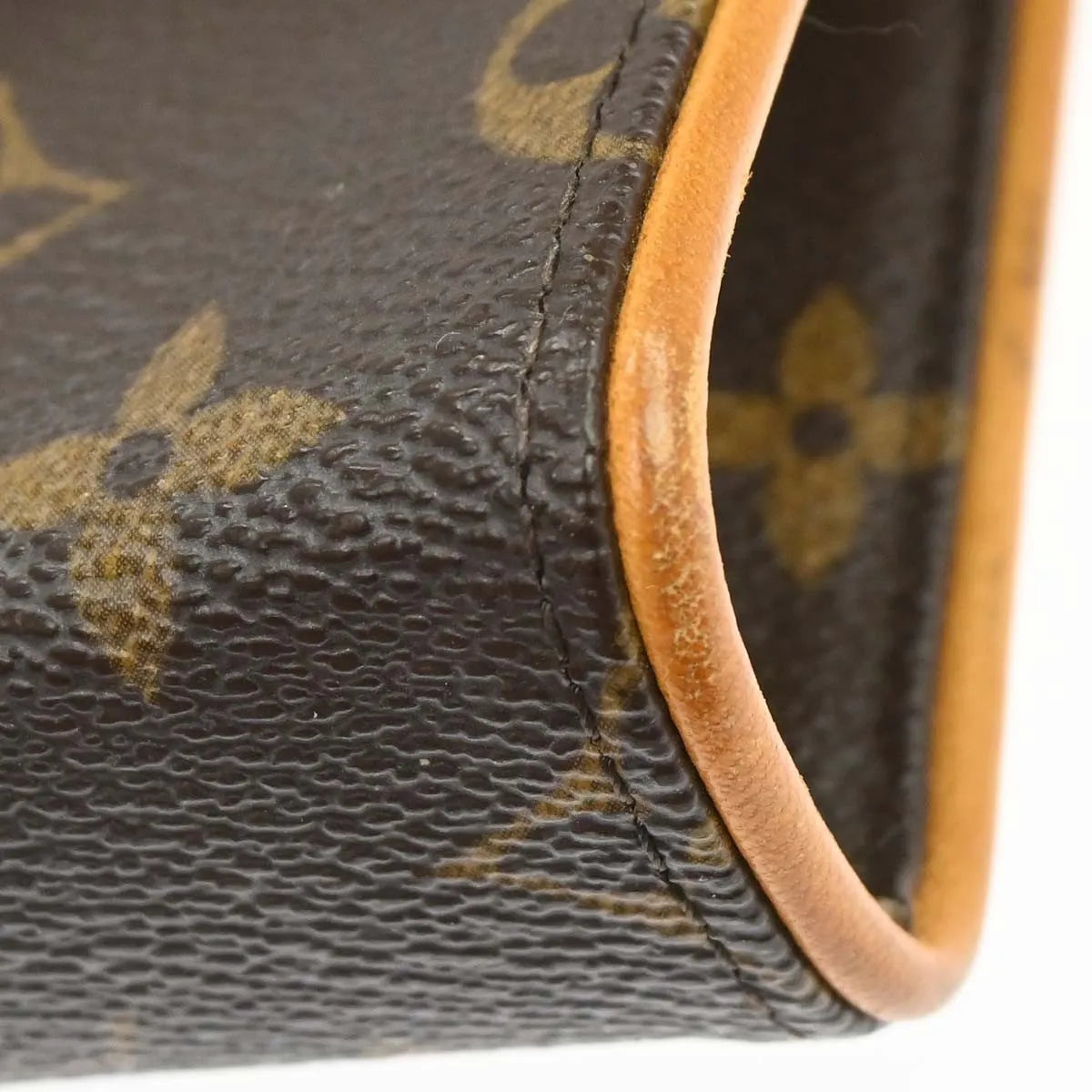 Louis Vuitton Florentine Waist Monogram Canvas Brown Canvas Clutche & Pouche Bag (Pre-Owned)