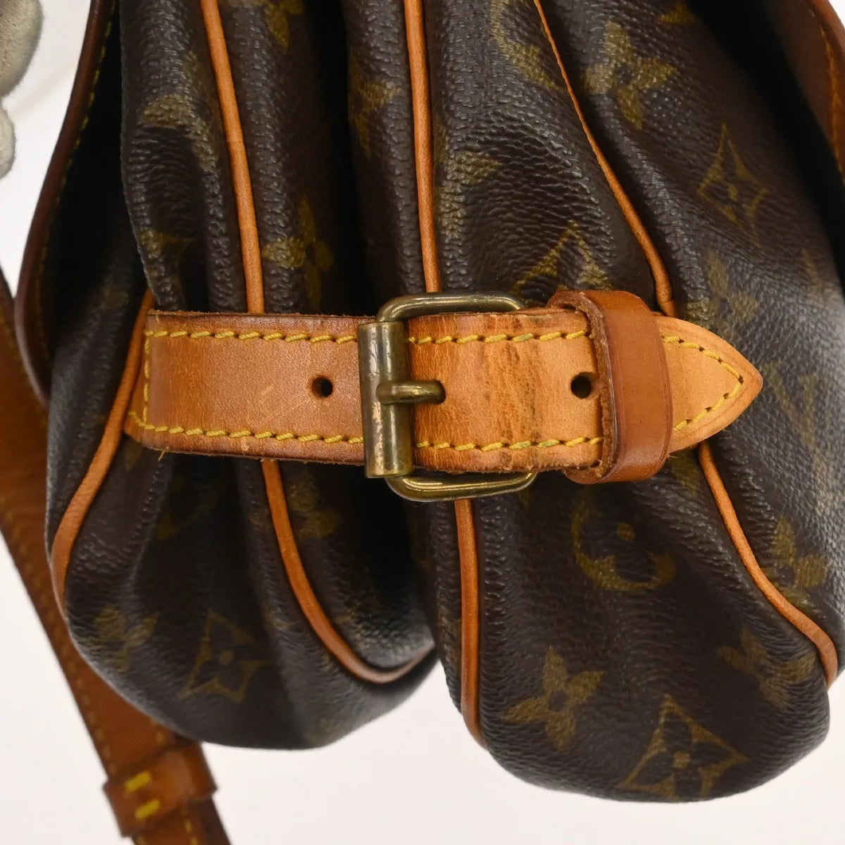 Louis Vuitton Saumur Monogram Canvas Brown Canvas Shoulder Bag Bag (Pre-Owned)