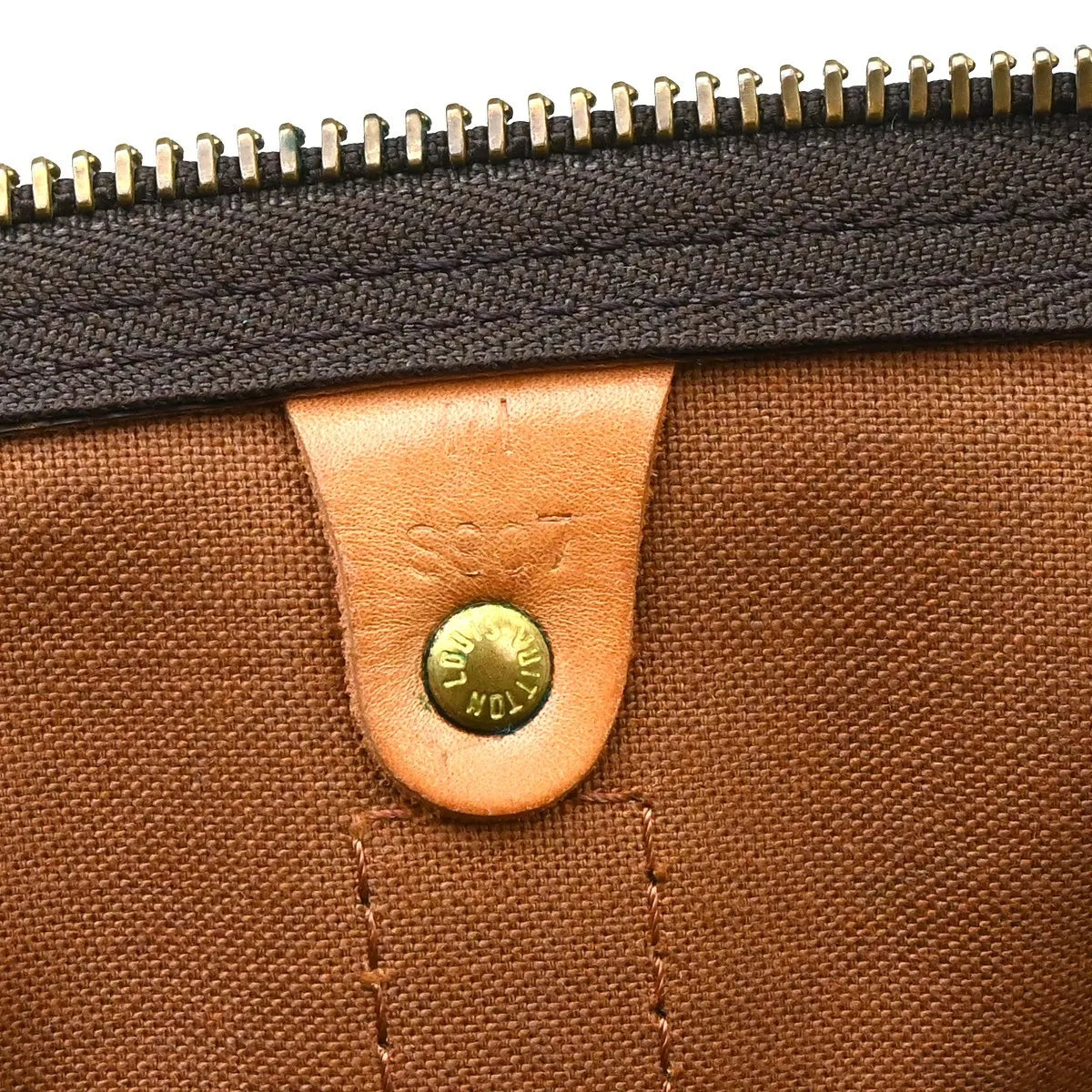 Louis Vuitton Keepall Bag Monogram Canvas Brown Canvas Travel Bag Bag (Pre-Owned)