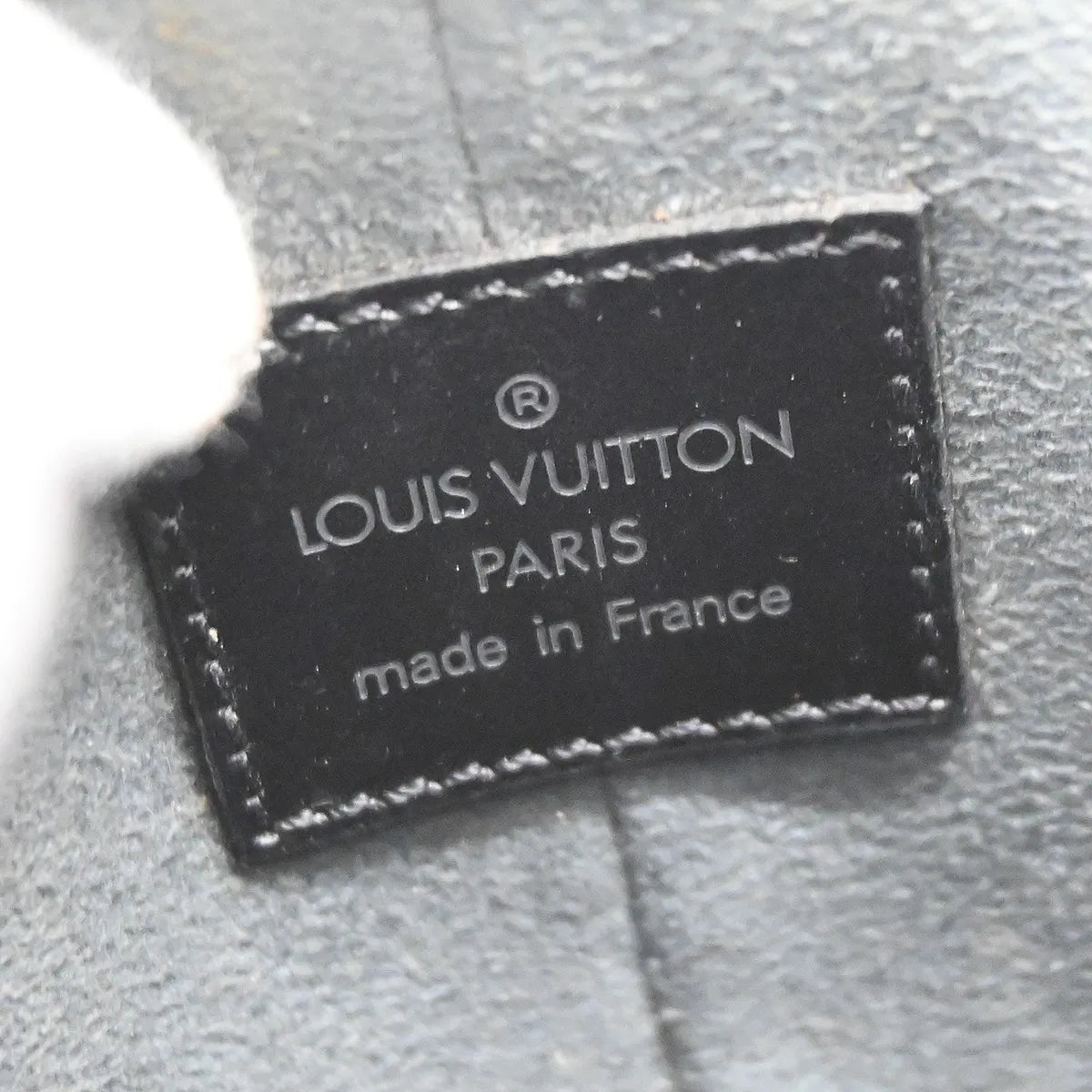 Louis Vuitton Demi Lune Pochette Epi Leather Black Leather Clutche & Pouche Bag (Pre-Owned)