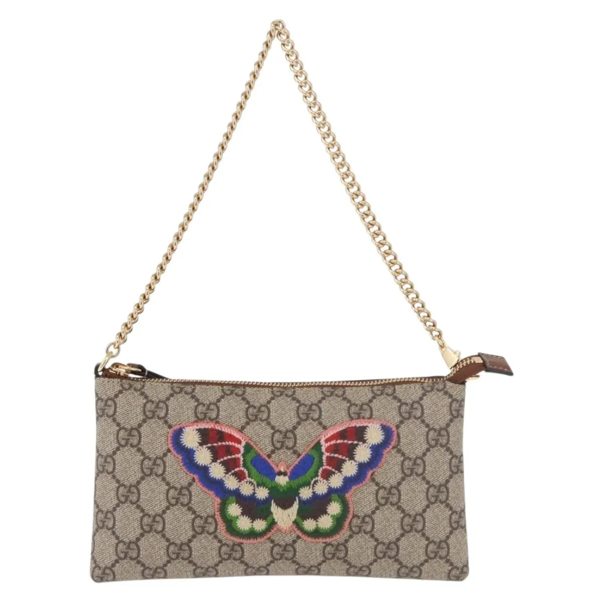 Gucci Pochette Gg Canvas Beige Pvc Clutche & Pouche Bag (Pre-Owned)