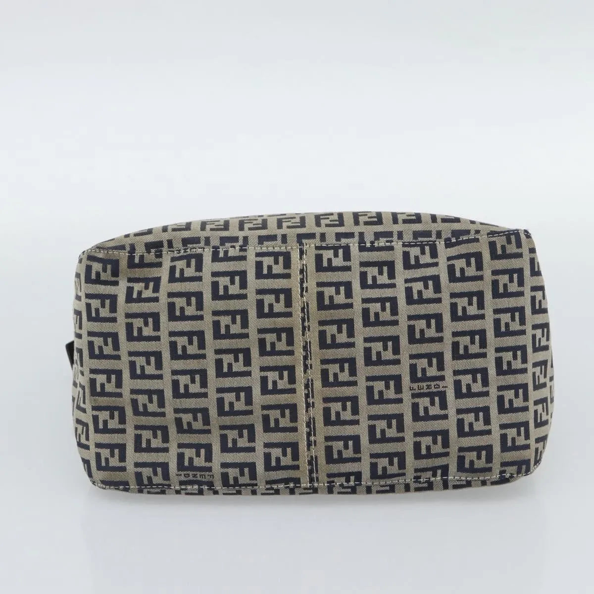 Fendi Zucchino Canvas Mamma Baguette Canvas Navy Canvas Shoulder Bag Bag (Pre-Owned)
