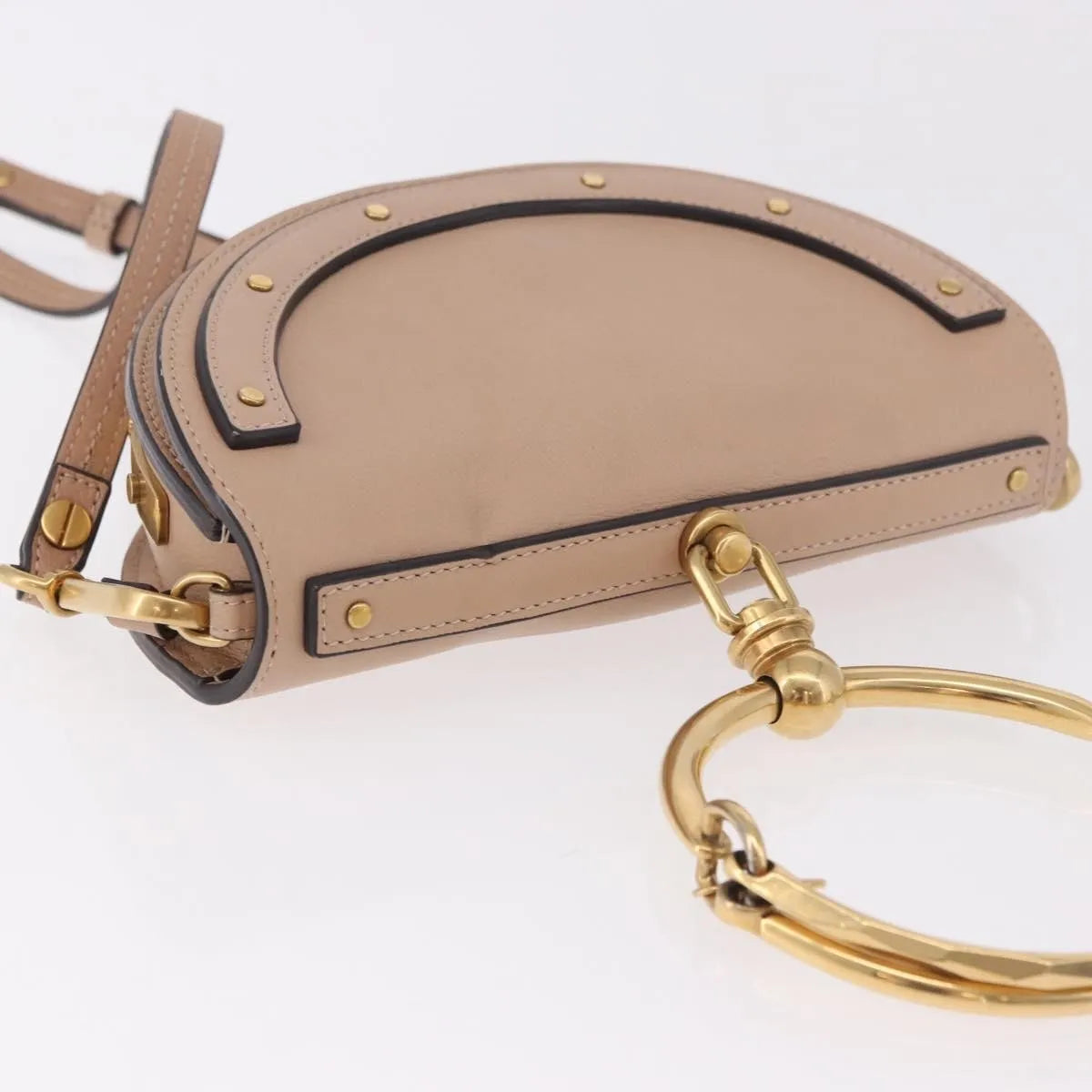 Chloe Nile Minaudière Leather Pink Leather Handbag (Pre-Owned)