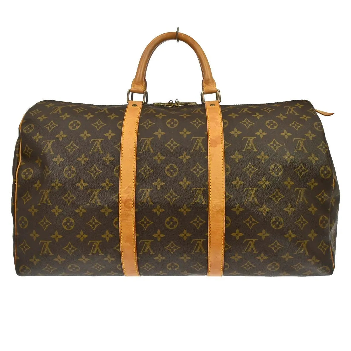 Louis Vuitton Keepall Bag Monogram Canvas Brown Canvas Travel Bag Bag (Pre-Owned)