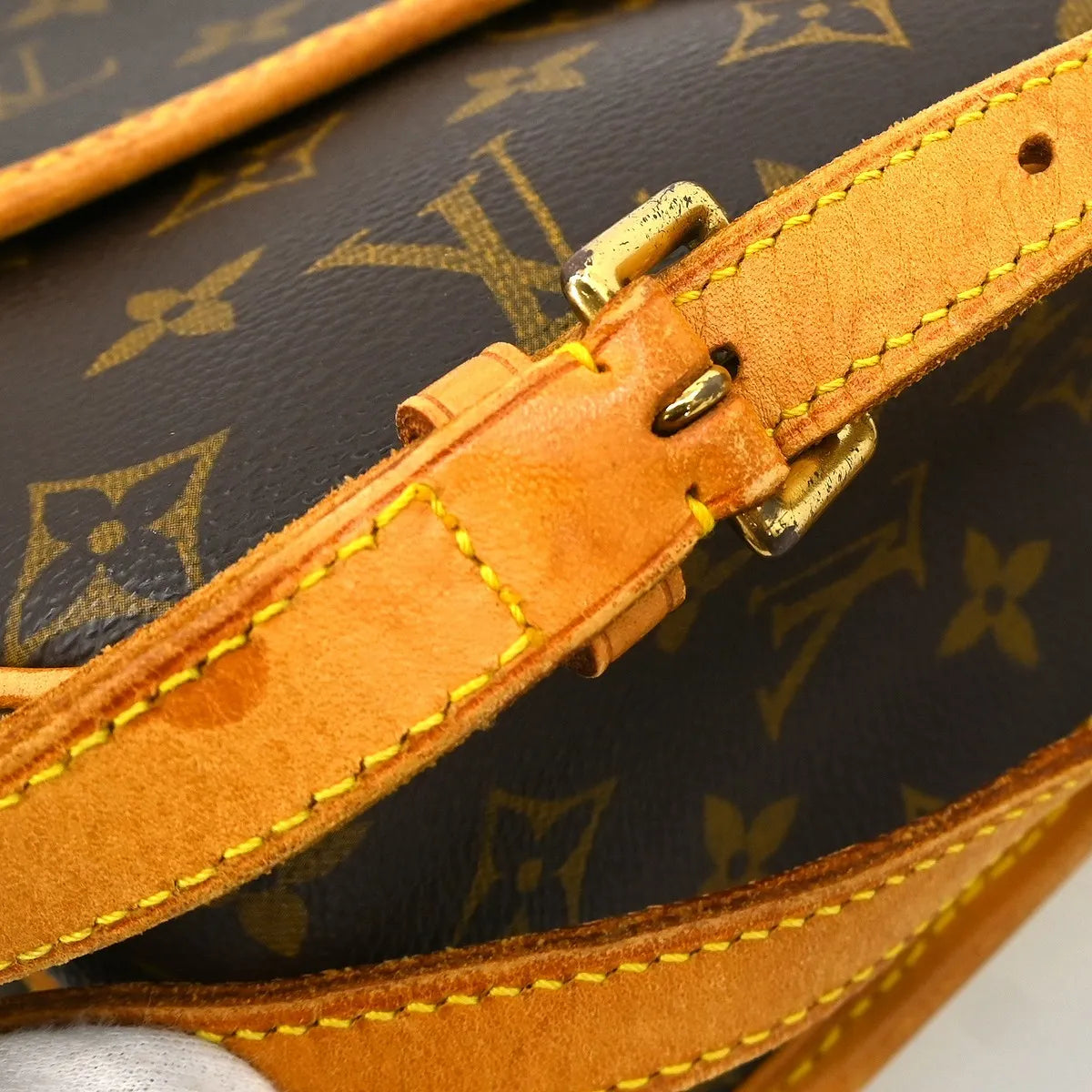 Louis Vuitton Sologne Monogram Canvas Brown Canvas Shoulder Bag Bag (Pre-Owned)