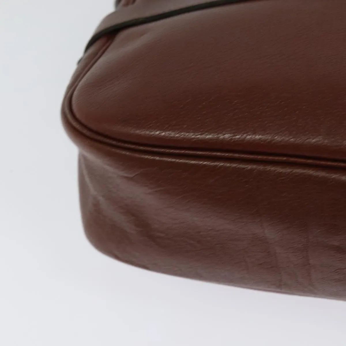 Christian Dior Vintage Leather Brown Leather Shoulder Bag Bag (Pre-Owned)