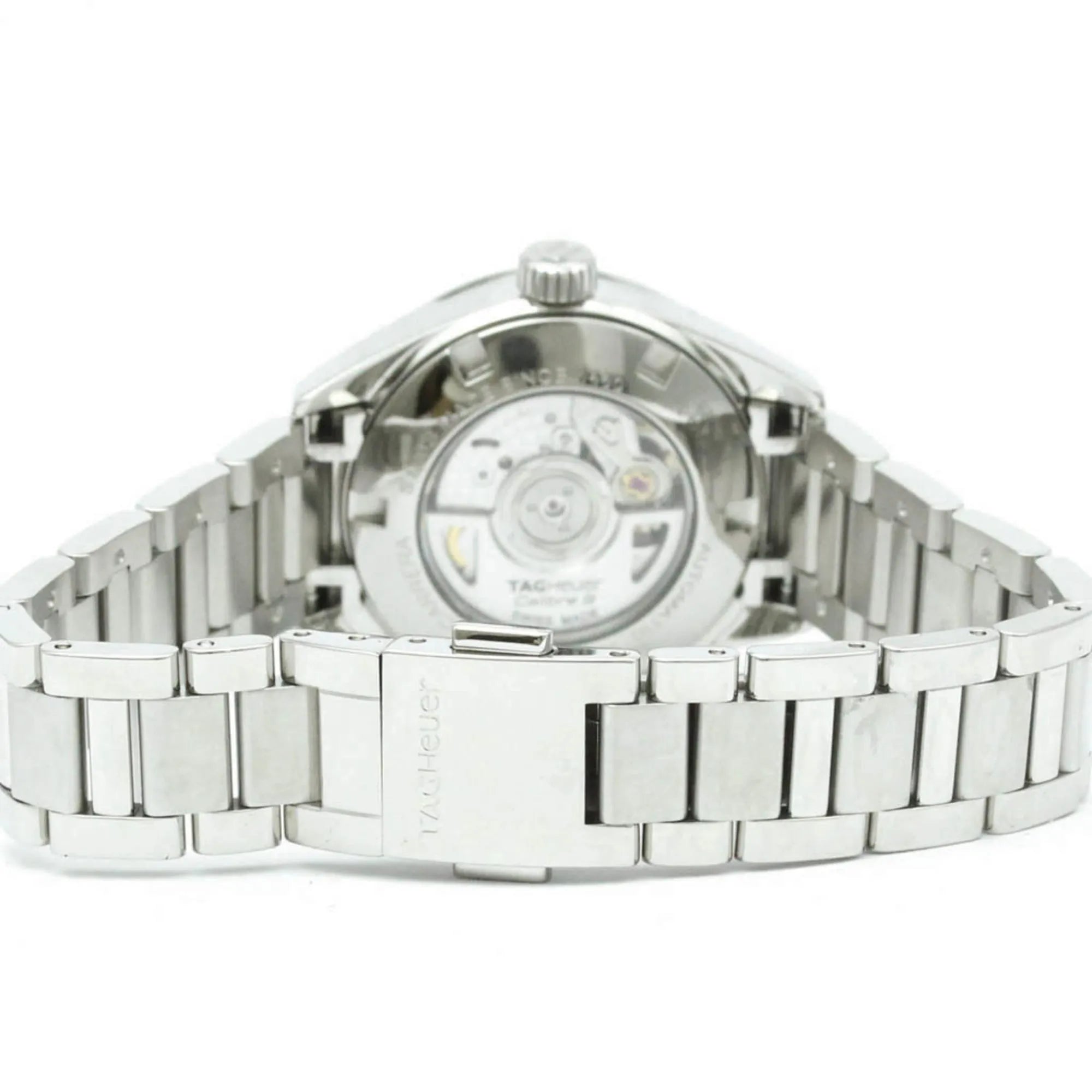 Tag Heuer Carrera Calibre 9 Automatic Stainless Steel With Mother Of Pearl And Diamond Markers Watch (Pre-Owned)
