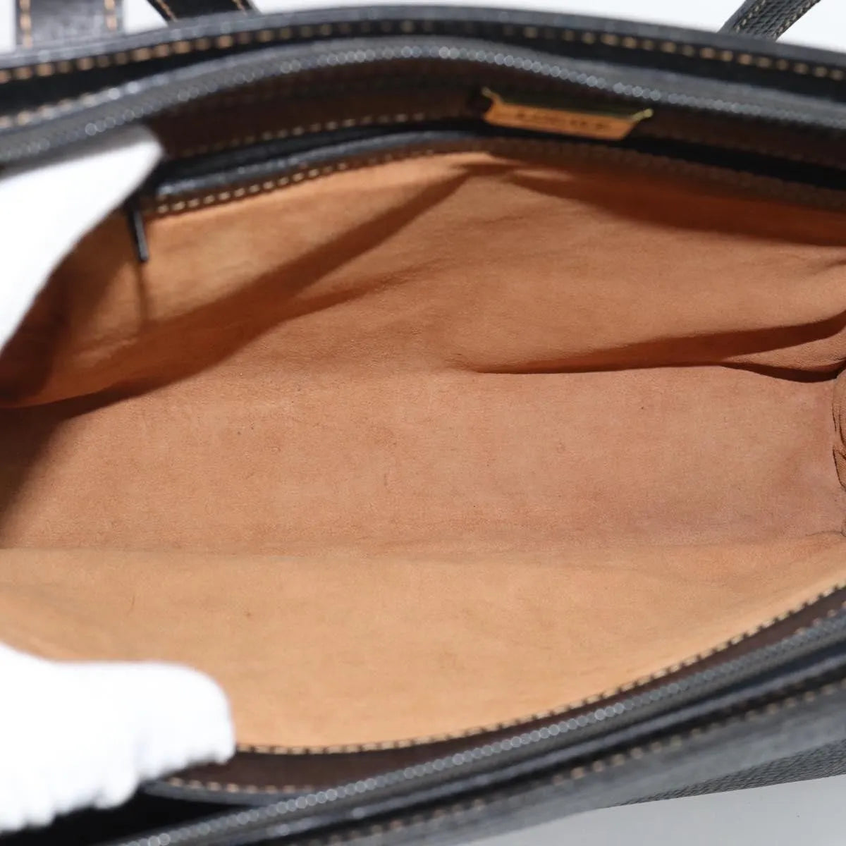 Loewe Vintage Leather Black Leather Tote Bag Bag (Pre-Owned)