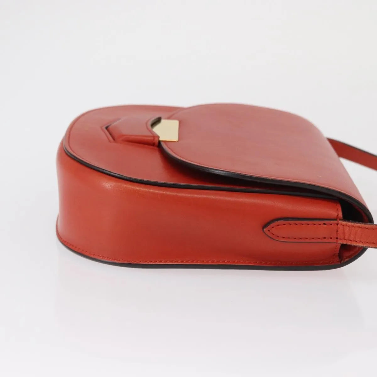 Celine Trotteur Messenger Calfskin Orange Leather Shoulder Bag Bag (Pre-Owned)