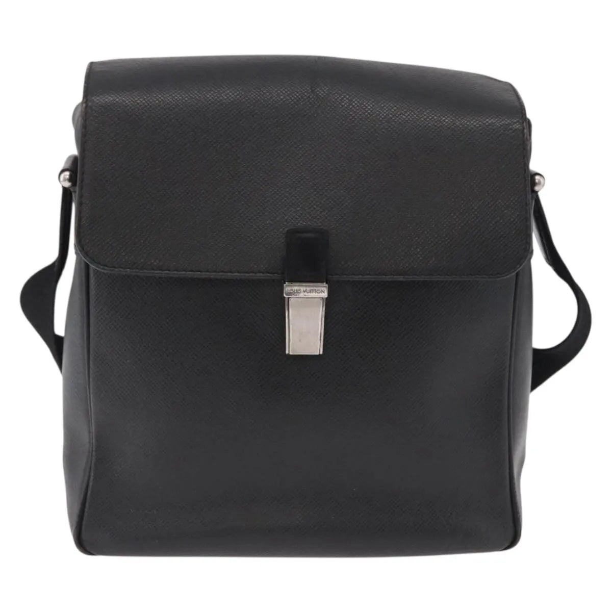 Louis Vuitton Yaranga Messenger Taiga Leather Black Leather Shoulder Bag Bag (Pre-Owned)