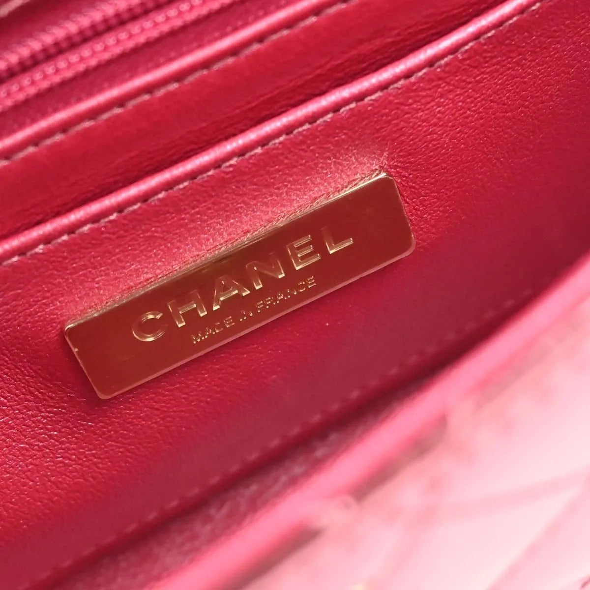 Chanel Hollywood Boulevard Flap Bag Quilted Metallic Leather Pink Leather Shoulder Bag Bag (Pre-Owned)