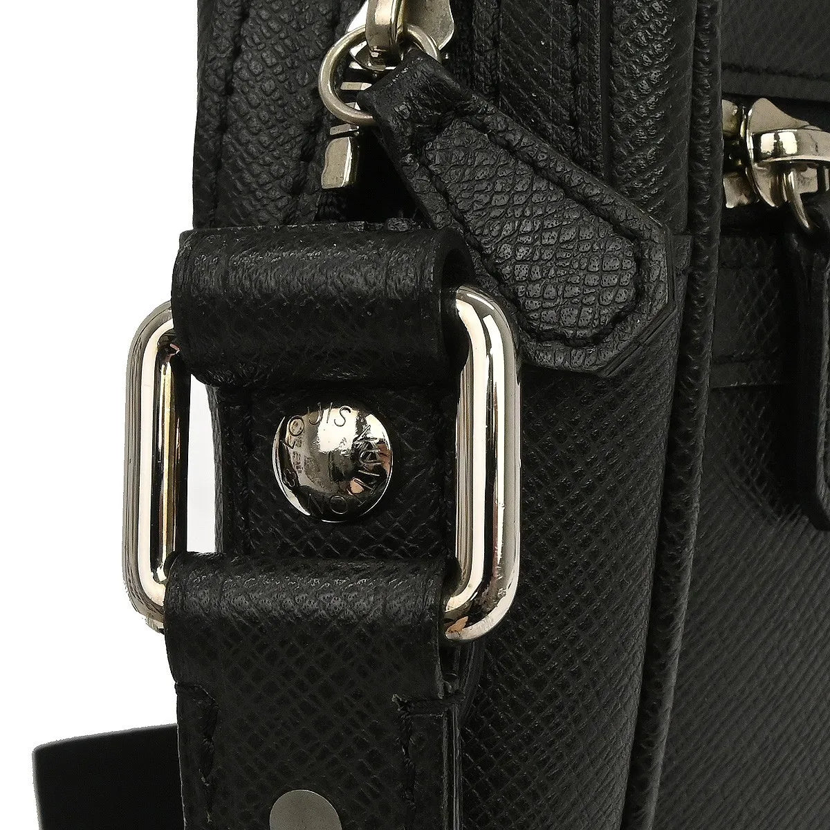 Louis Vuitton Dimitri Messenger Taiga Leather Black Leather Shoulder Bag Bag (Pre-Owned)