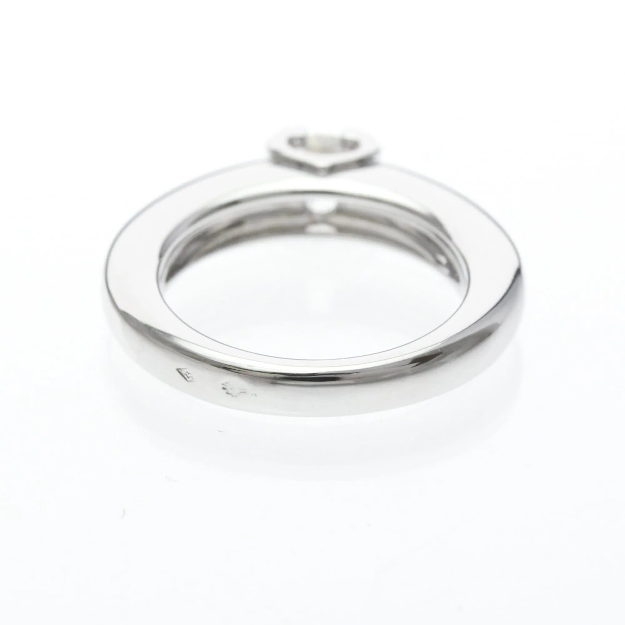 Cartier Ballerine Solitaire Platinum With Rbc Diamond D/Vvs1 Clear White_Gold Ring Jewelry (Pre-Owned)