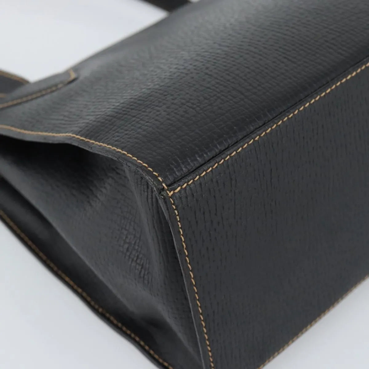 Loewe Vintage Leather Black Leather Tote Bag Bag (Pre-Owned)