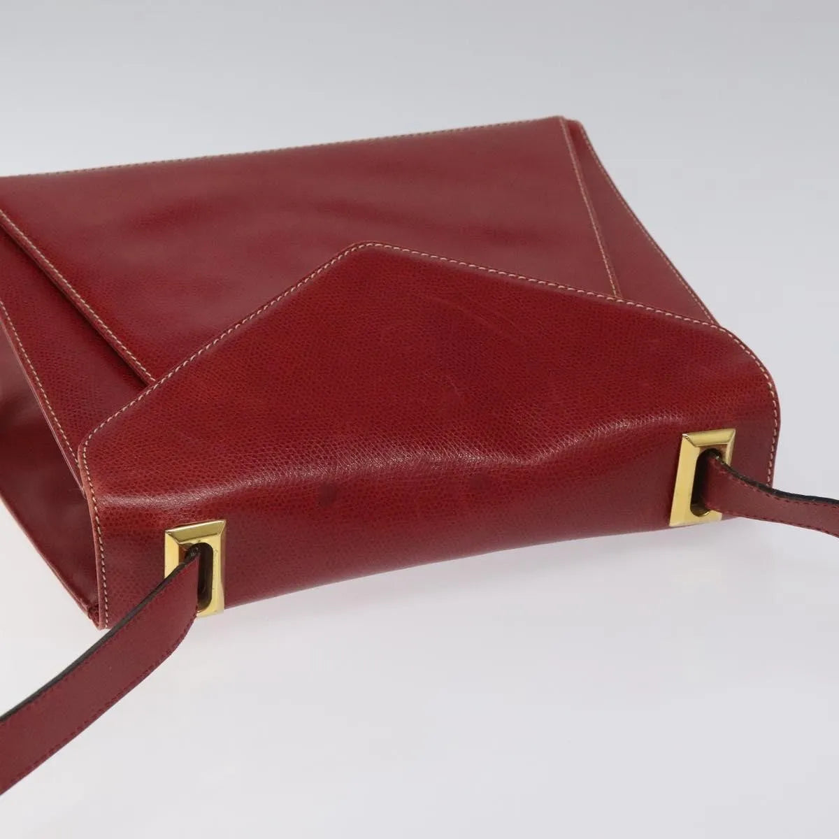 Salvatore Ferragamo Vintage Leather Red Leather Shoulder Bag Bag (Pre-Owned)
