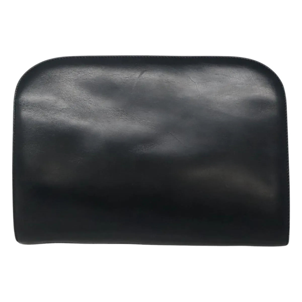 Salvatore Ferragamo Vintage Gancini Chain Leather Navy Leather Shoulder Bag Bag (Pre-Owned)