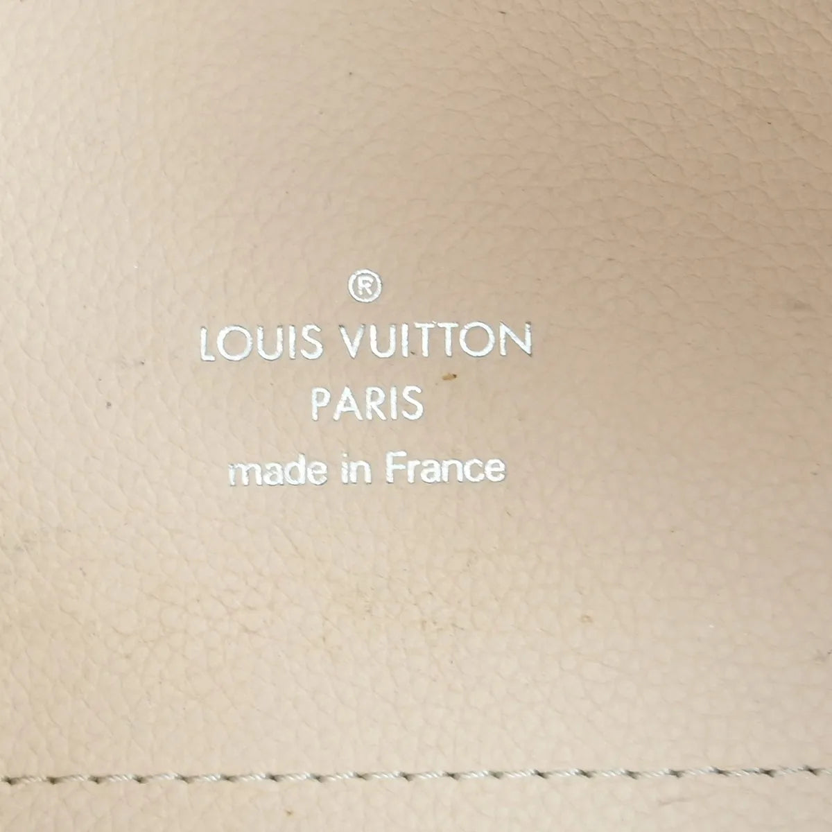 Louis Vuitton Hina Mahina Leather Beige Leather Tote Bag Bag (Pre-Owned)