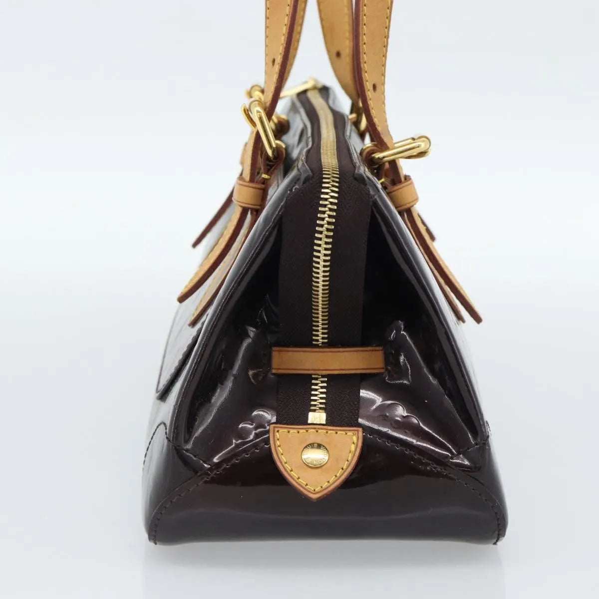 Louis Vuitton Rosewood Avenue Handbag Monogram Brown Patent_Leather Handbag (Pre-Owned)