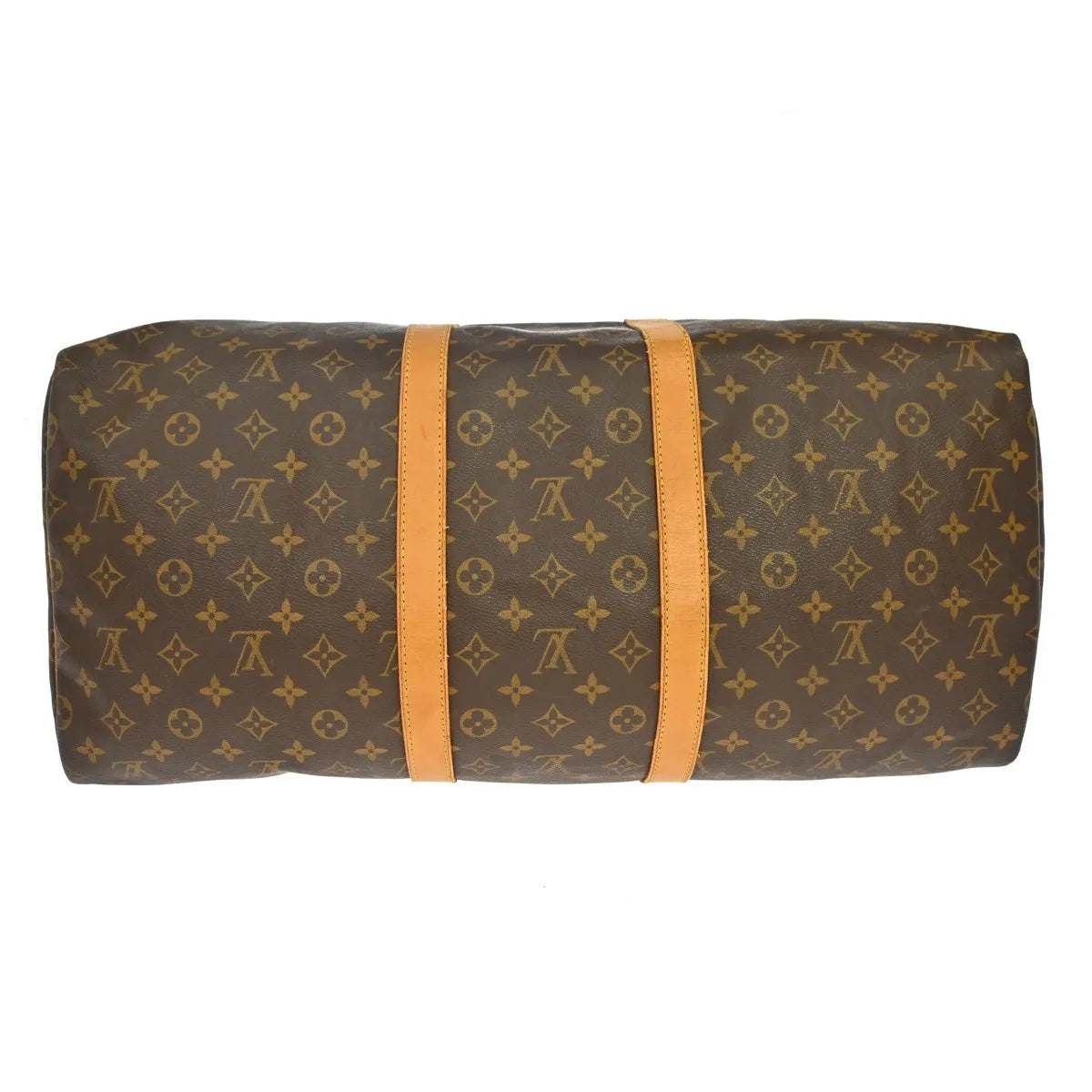 Louis Vuitton Keepall Monogram Brown Canvas Travel Bag Bag (Pre-Owned)