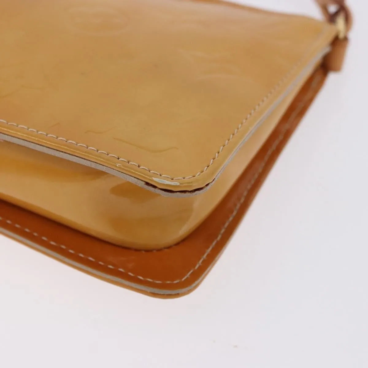 Louis Vuitton Lexington Pochette Monogram Vernis Beige Patent_Leather Clutche & Pouche Bag (Pre-Owned)