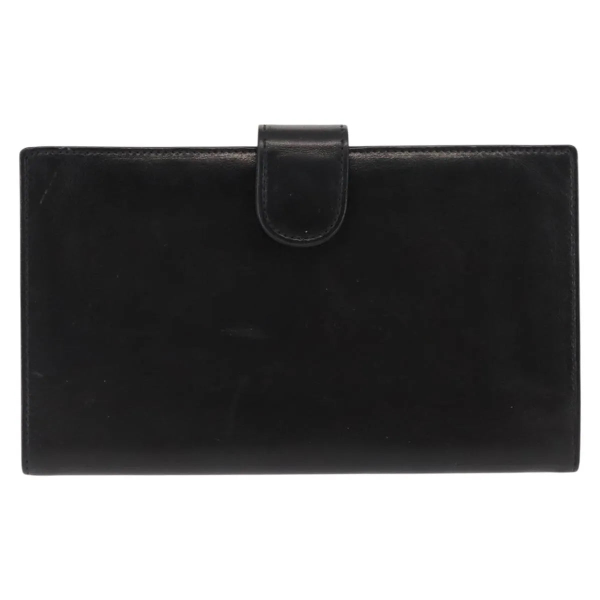 Chanel Timeless Cc French Leather Black Leather Wallets Accessory (Pre-Owned)