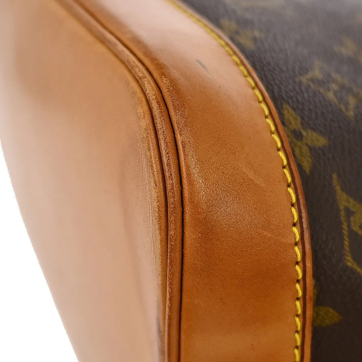 Louis Vuitton Alma Handbag Monogram Canvas Brown Canvas Handbag (Pre-Owned)