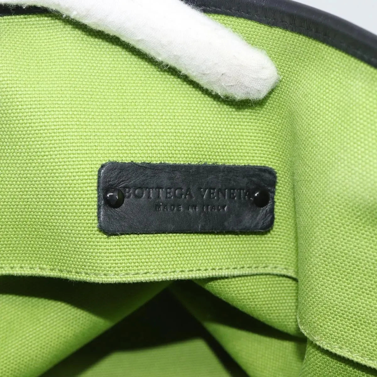 Bottega Veneta Vintage Canvas Green Canvas Tote Bag Bag (Pre-Owned)