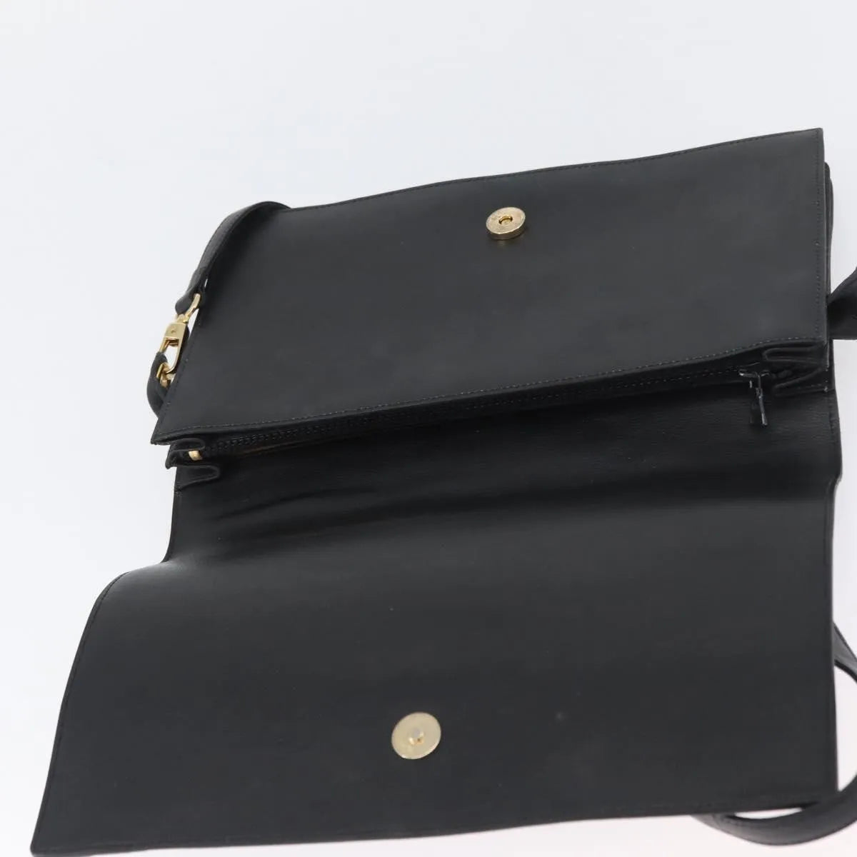 Celine Vintage Leather Black Leather Shoulder Bag Bag (Pre-Owned)