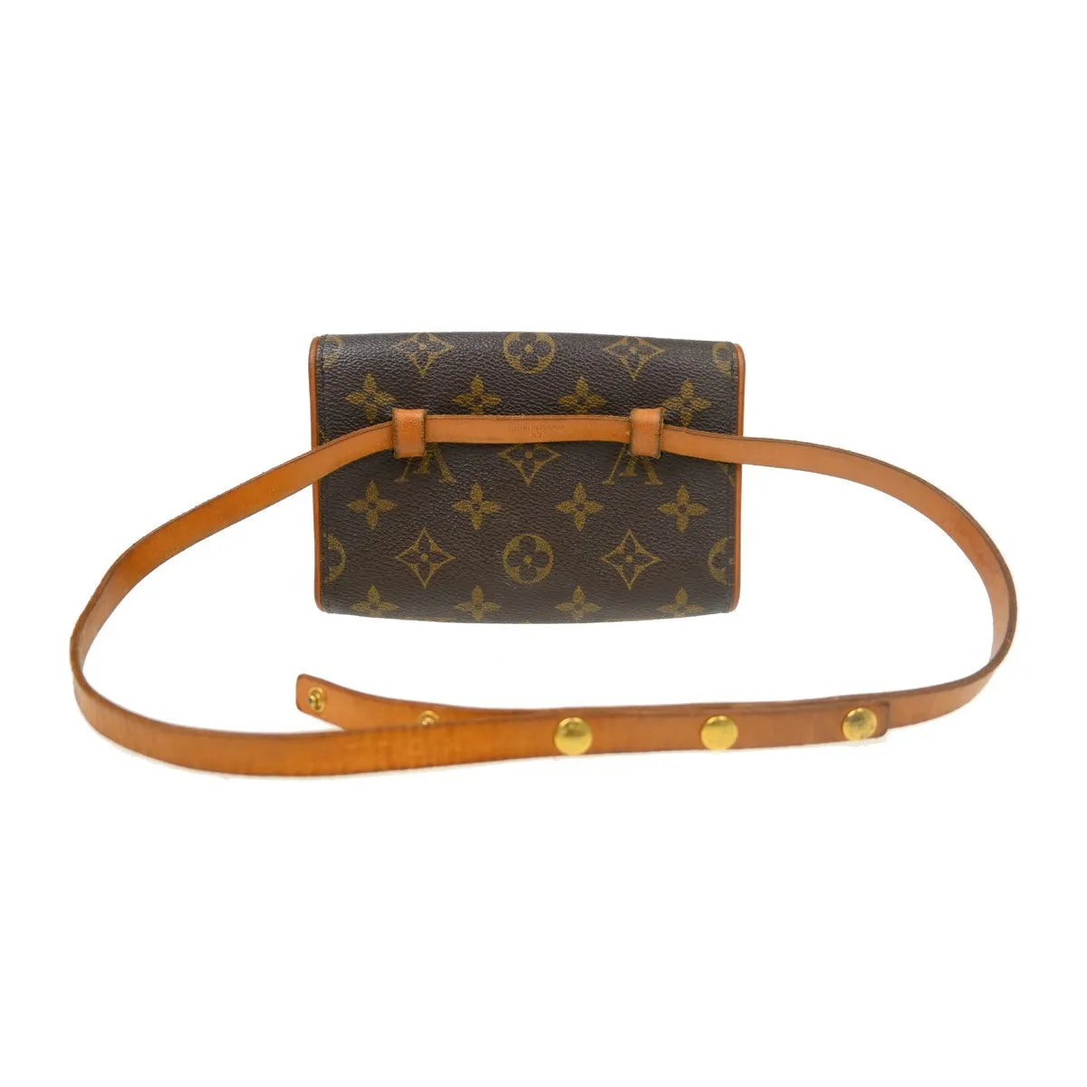 Louis Vuitton Florentine Waist Monogram Canvas Brown Canvas Clutche & Pouche Bag (Pre-Owned)