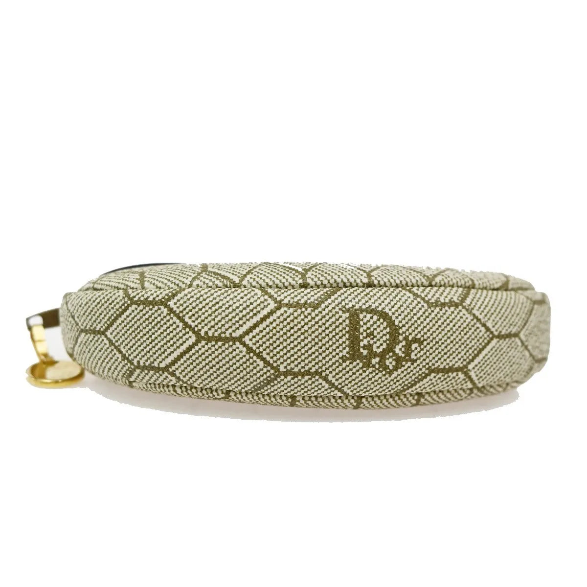 Christian Dior Honeycomb Zip Coin Purse Canvas And Leather Beige Canvas Wallets Accessory (Pre-Owned)