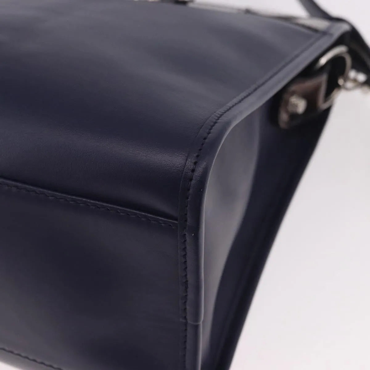 Balenciaga Holiday City Giant Studs Matte Calfskin Navy Leather Handbag (Pre-Owned)