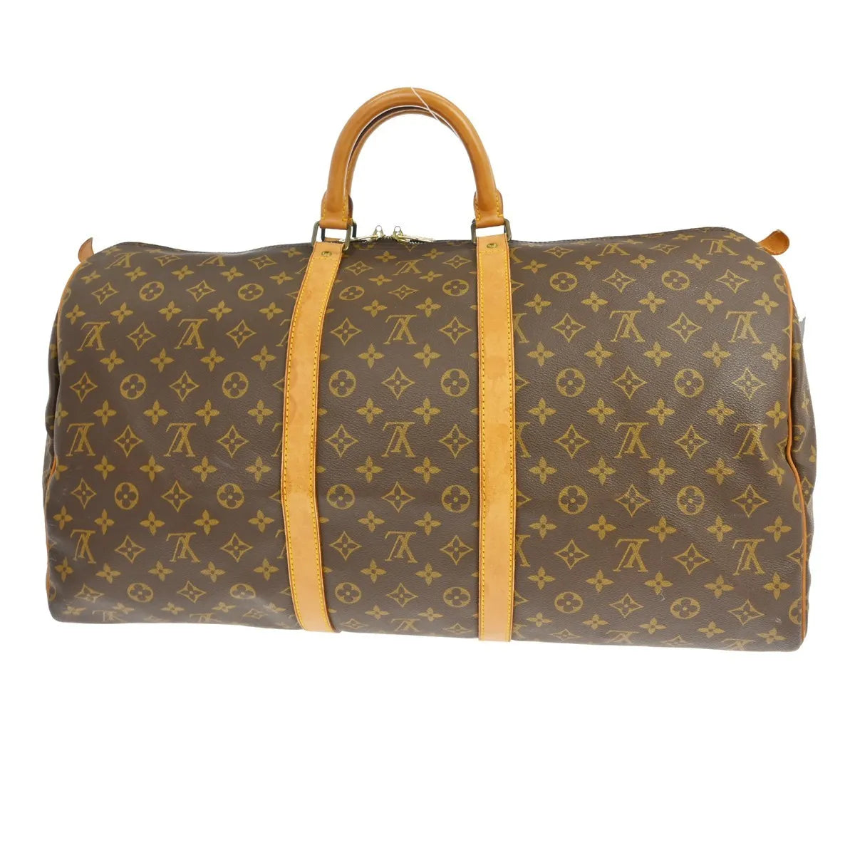 Louis Vuitton Keepall Bag Monogram Canvas Brown Canvas Travel Bag Bag (Pre-Owned)